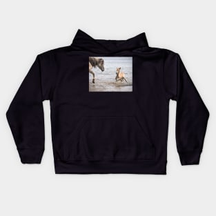 Getting Out Of The Water Kids Hoodie